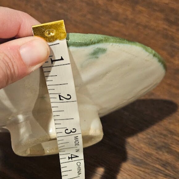 Vintage Handmade Artist Signed Floral Ceramic 1998 Pedestal Decorative Bowl - Picture 7 of 7